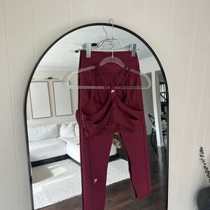 Fabletics Deep Red workout set